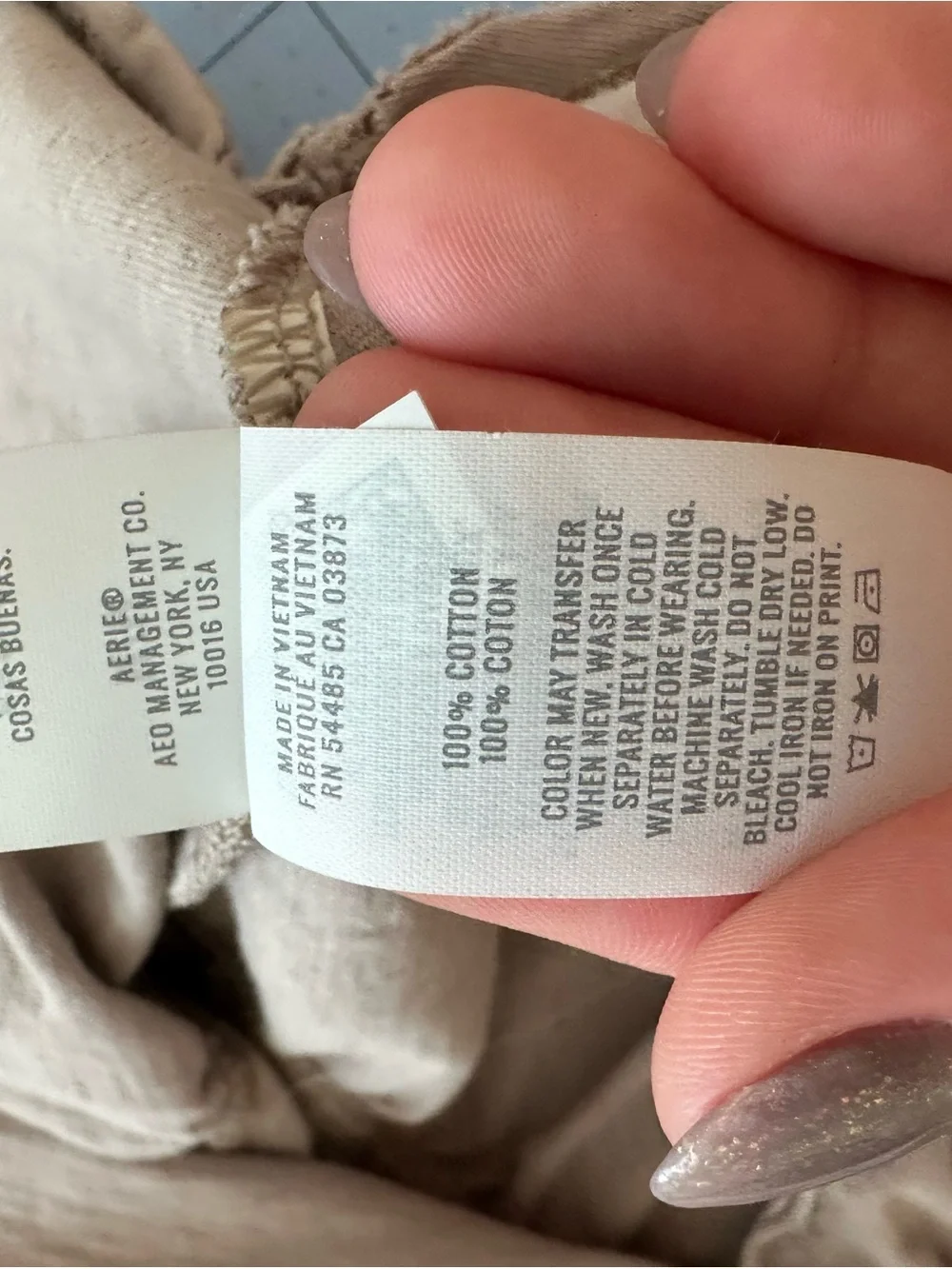 aerie Taupe Flowy Cami - Picture 8 of 8